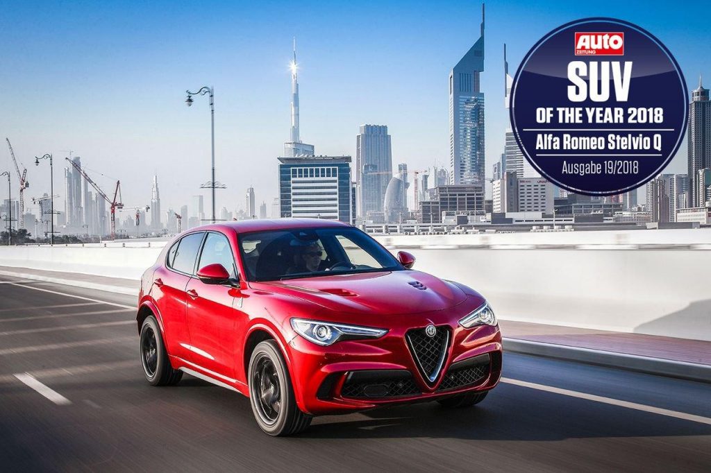 Alfa Romeo Stelvio Quadrifoglio: “SUV dell’anno 2018” per “Auto Zeitung”