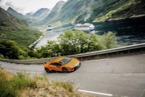 Lamborghini Norvegia 2018 | Trollstigen | fiordi | Geirangerfjorden | foto |