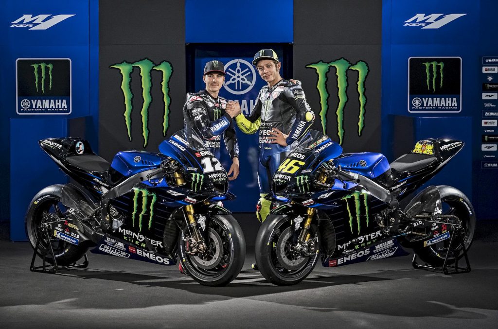 Yamaha MotoGP 2019, svelata la M1 di Valentino Rossi e Maverick Vinales