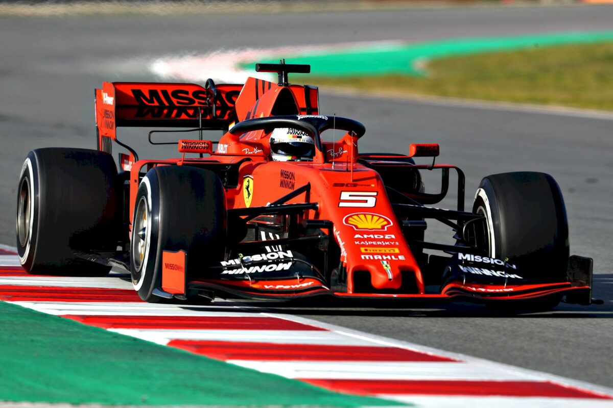 Sebastian Vettel Test F1 Barcellona 2019