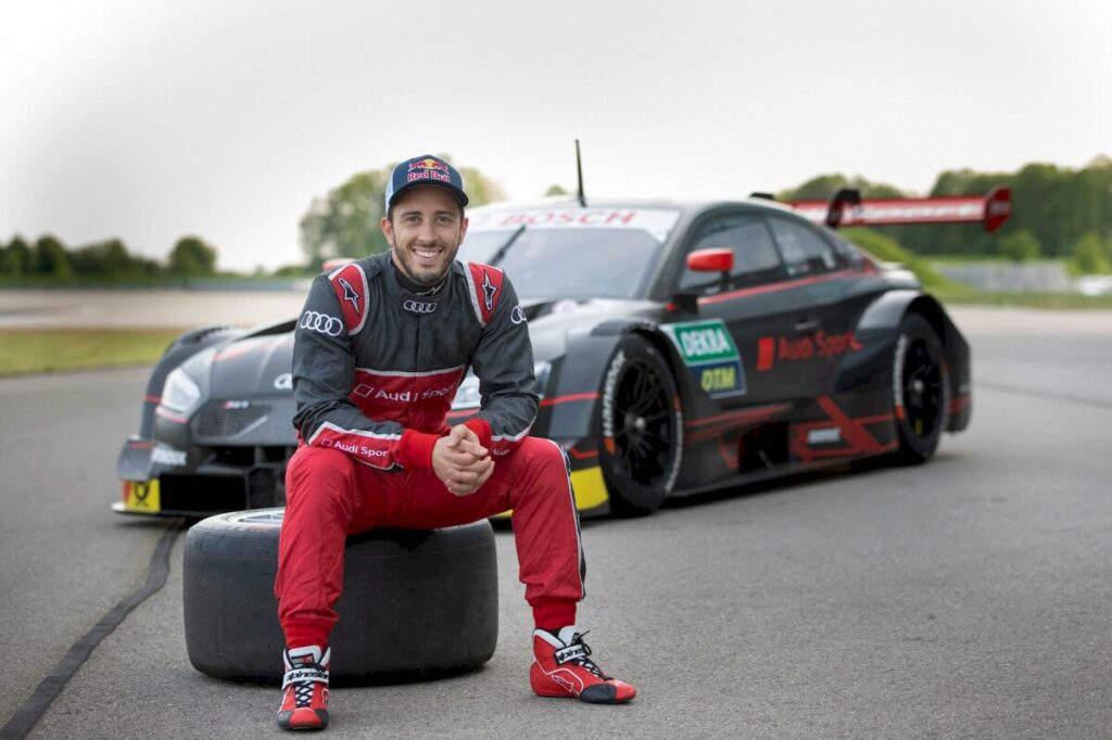 Andrea Dovizioso in pista con Audi nel Campionato DTM a Misano