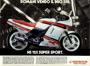 Honda NS 125 R Super Sport 1987 pubblicità