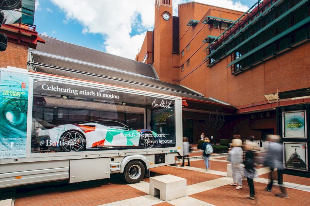 Pininfarina Battista alla British Library per celebrare Leonardo