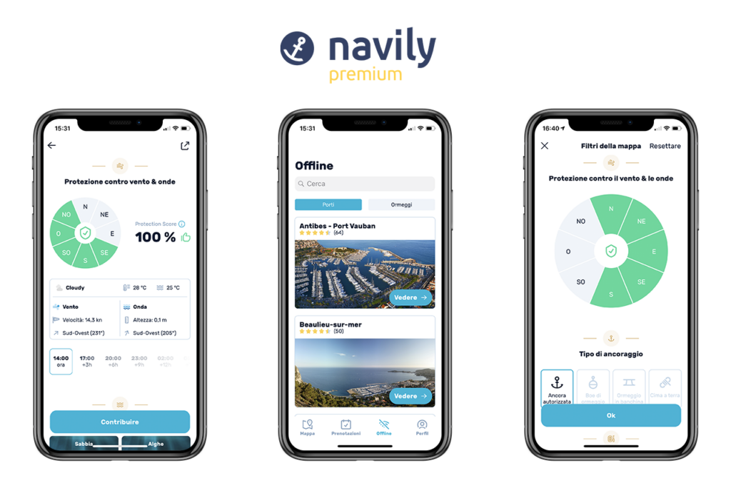 Navily: app per prenotare online un ormeggio o ancoraggio in porto