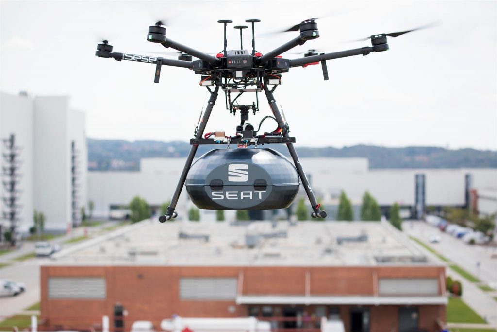 Seat consegna i ricambi via drone