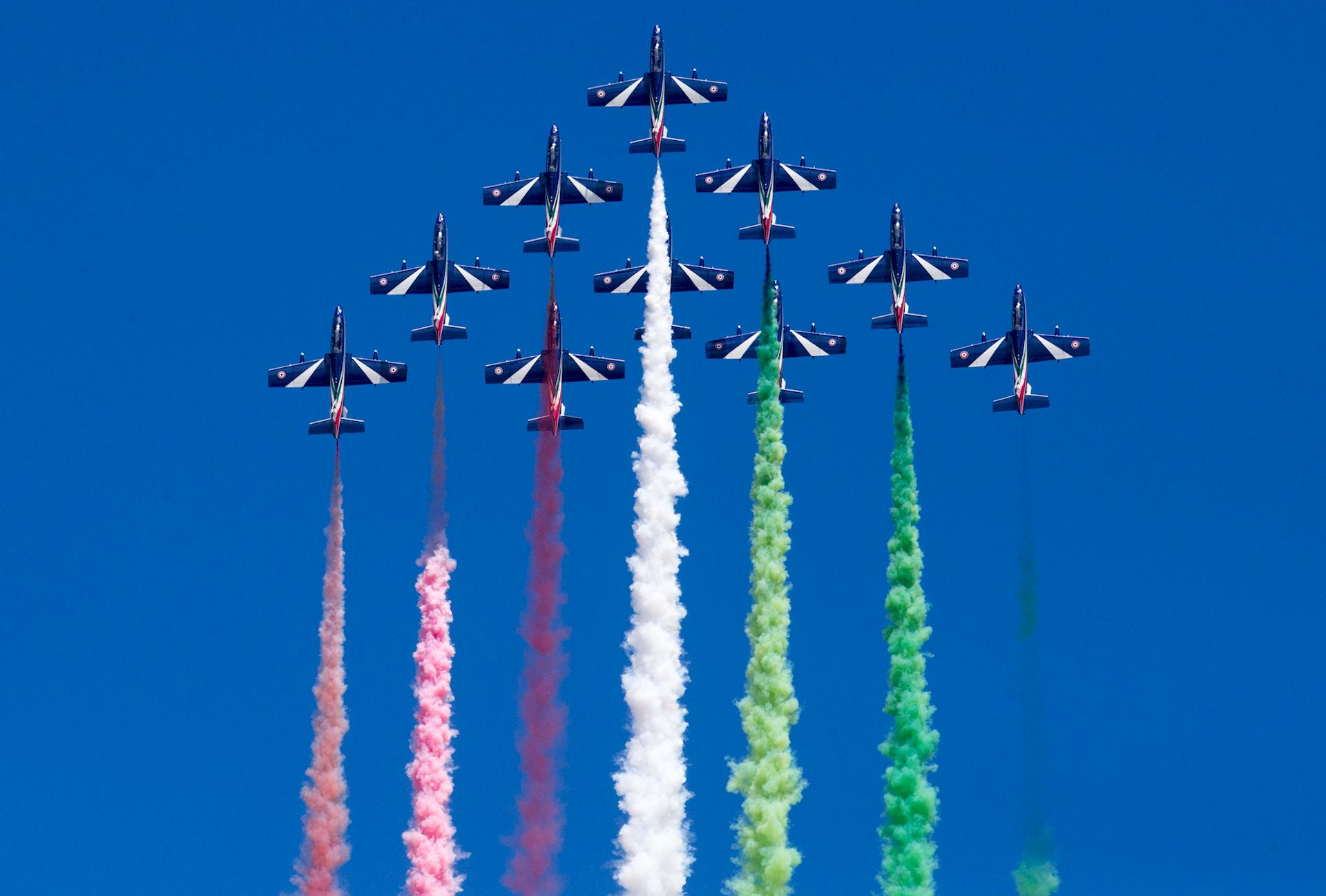 1° Maggio l'airshow delle Frecce Tricolori alle 18 su Youtube