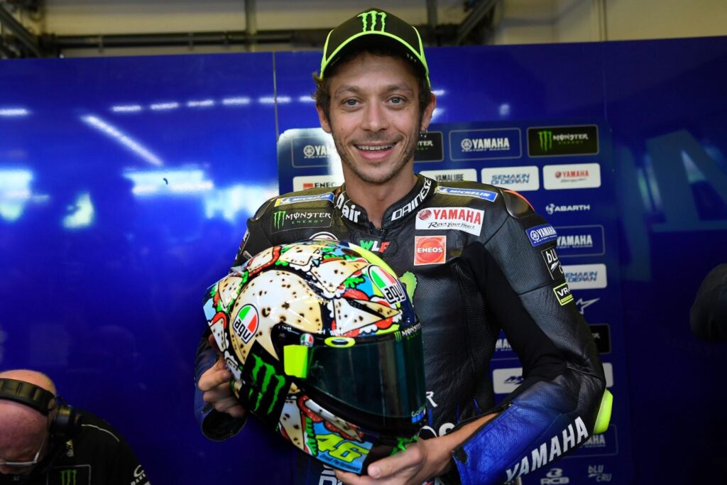 MotoGP Misano 2019 Valentino Rossi: il casco AGV Pista GP R del Dottore