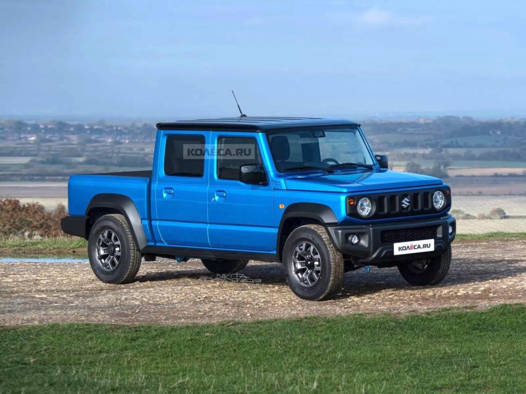 Suzuki Jimny Pickup: per fortuna è solo un rendering.