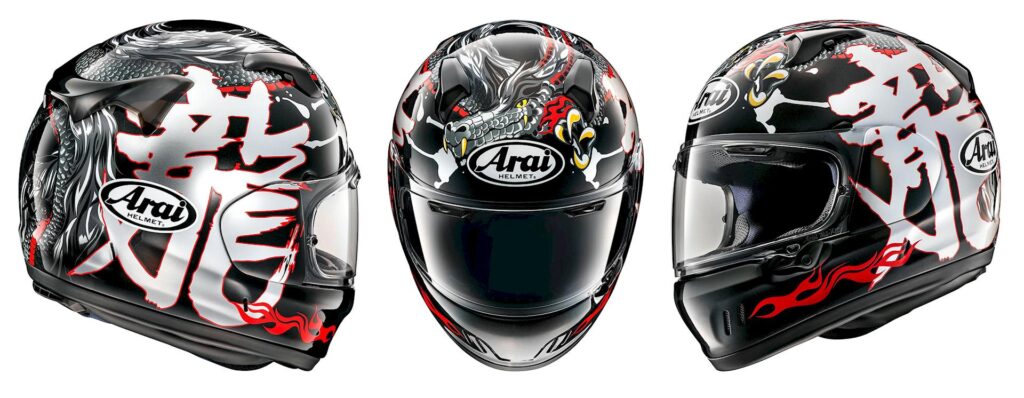 Arai Renegade V Dragon: prezzo e caratteristiche del casco integrale