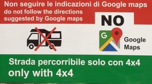 google maps cartelli