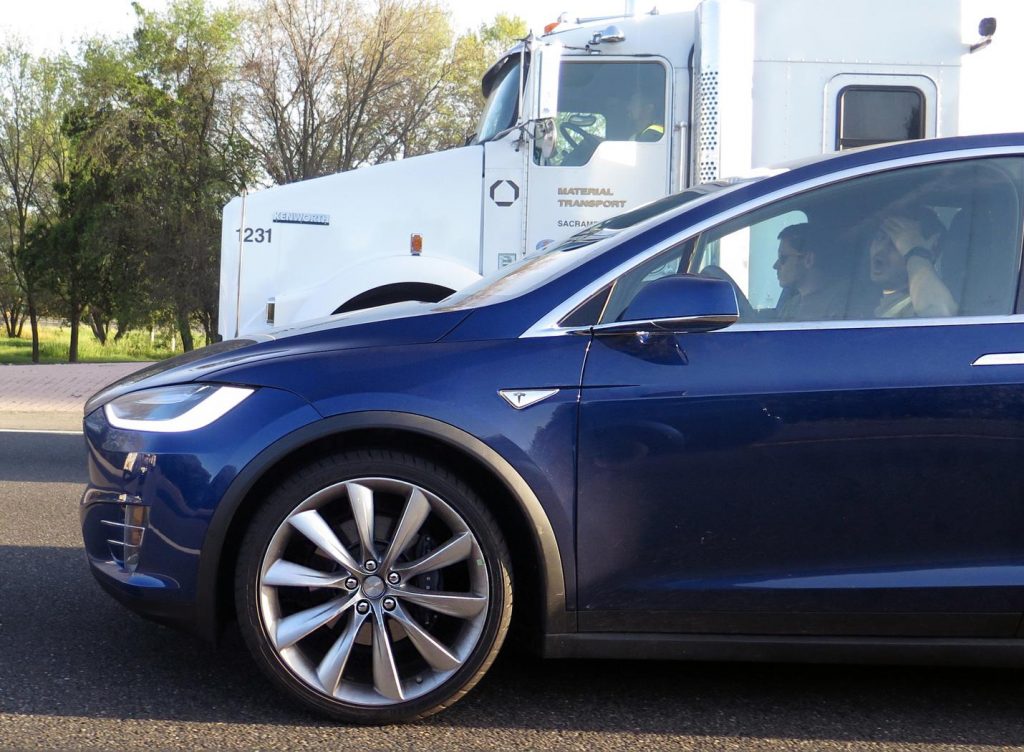 Una Tesla in guida autonoma, evita un gruppo di anatre [Video]