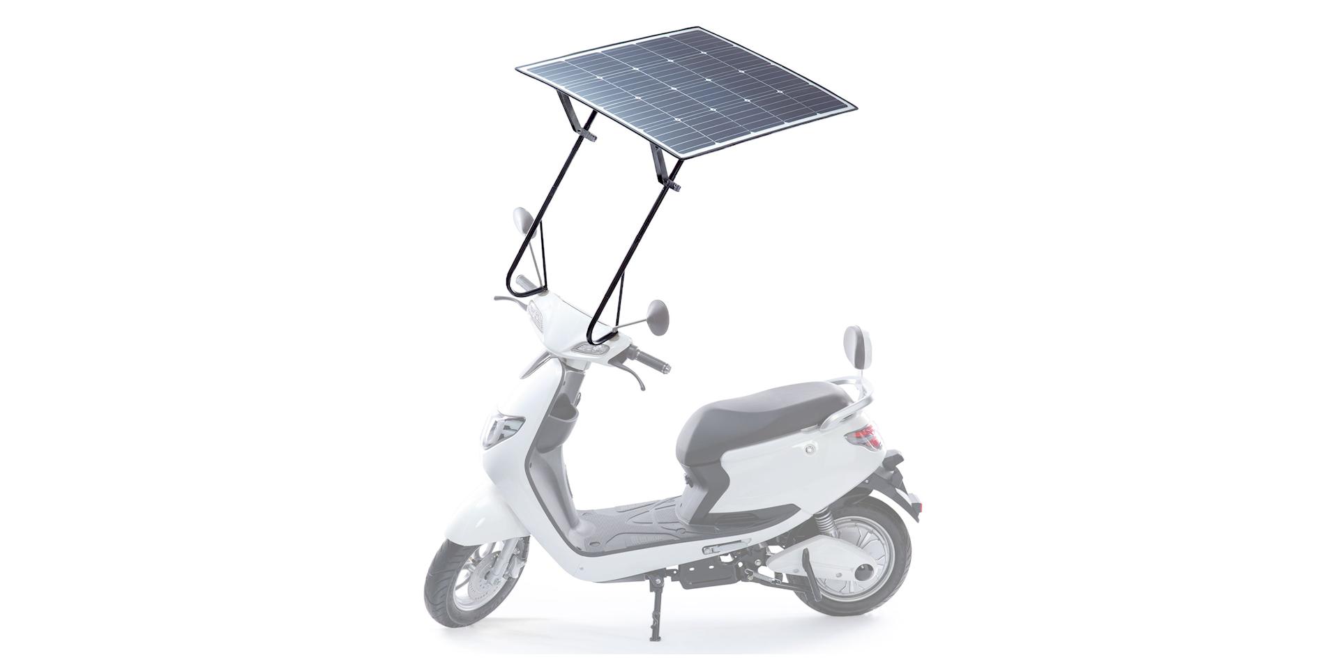 MotoSola MS125 scooter elettrico a pennelli solari