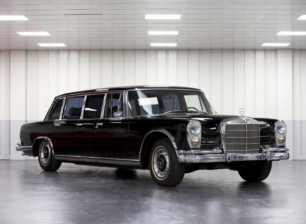 La Mercedes 600 a sei porte “Pullman”: all’asta l’auto dei Presidenti