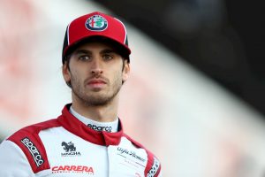 BARCELONA, SPAIN - FEBRUARY 19: Antonio Giovinazzi of Italy and Alfa Romeo Racing is pictured at the roll out of the Alfa Romeo Racing C39 Ferrari during day one of Formula 1 Winter Testing at Circuit de Barcelona-Catalunya on February 19, 2020 in Barcelona, Spain. (Photo by Mark Thompson/Getty Images)