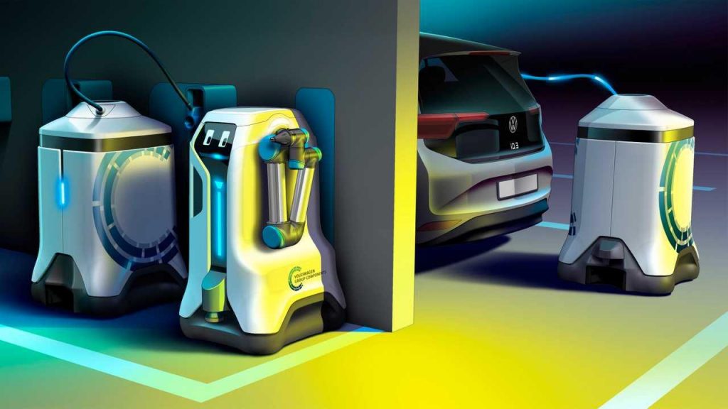 I robot ricaricheranno le auto elettriche mentre sono parcheggiate
