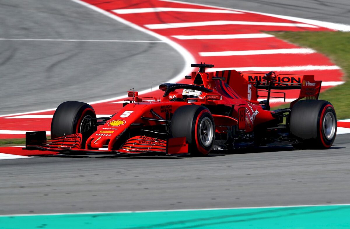 Sebastian Vettel Test F1 Barcellona 2020