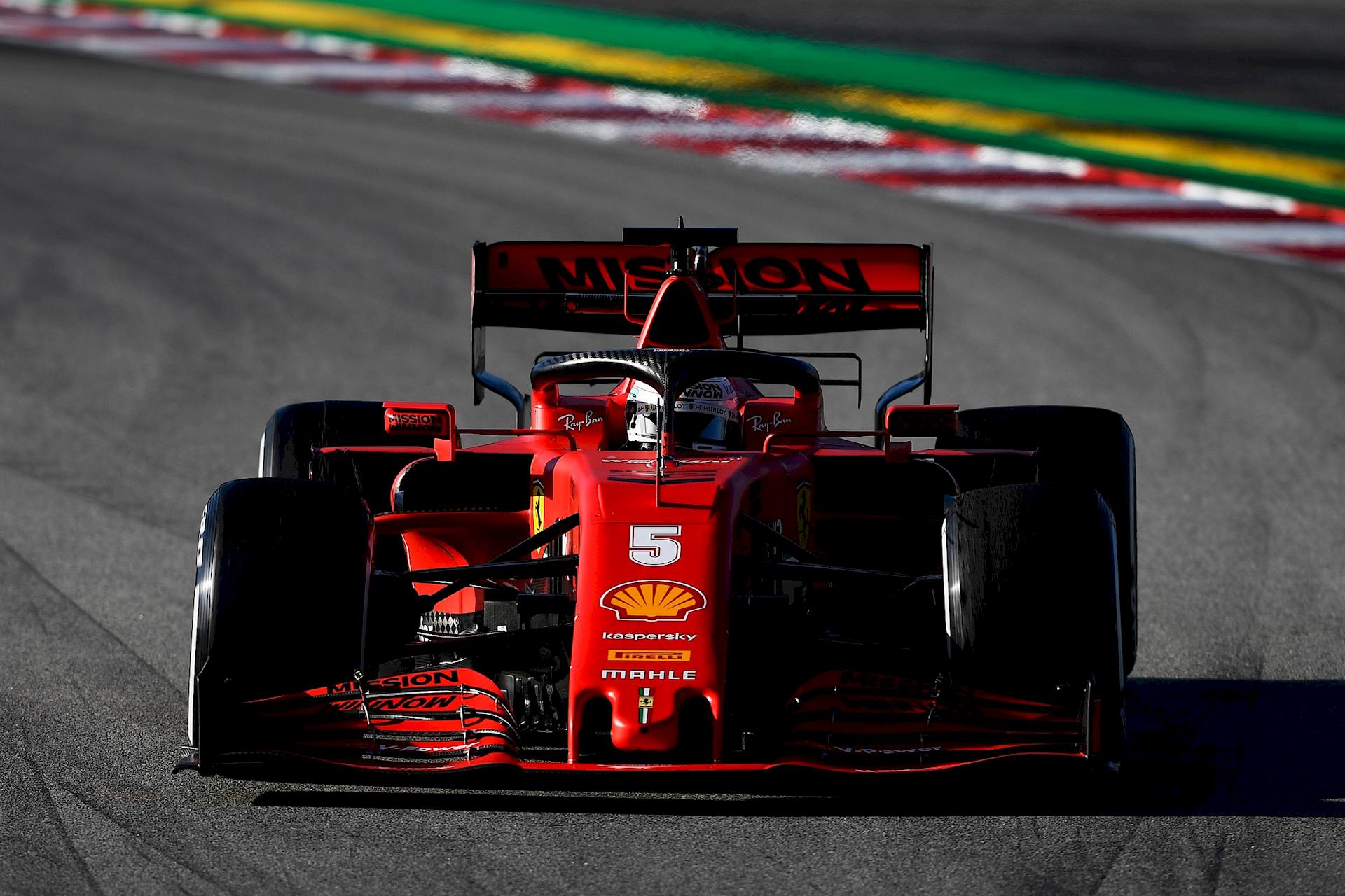 Sebastian Vettel Test F1 Barcellona 2020