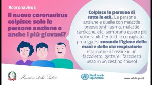 Il Coronavirus colpisce solo le persone anziane o anche i piu giovani?