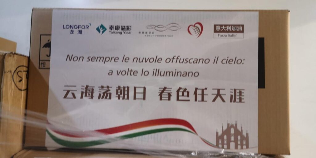 Aiuti cinesi italia