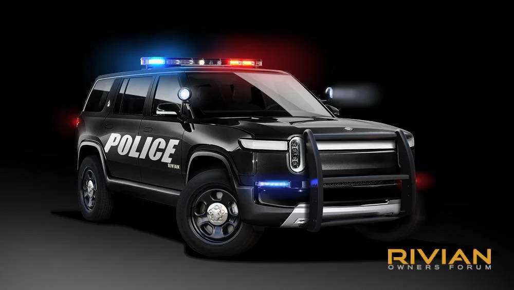 A Biden piaceranno i rendering di Rivian in versione Polizia e pick-up della forestale?