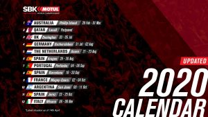 Calendario Mondiale SBK 2020