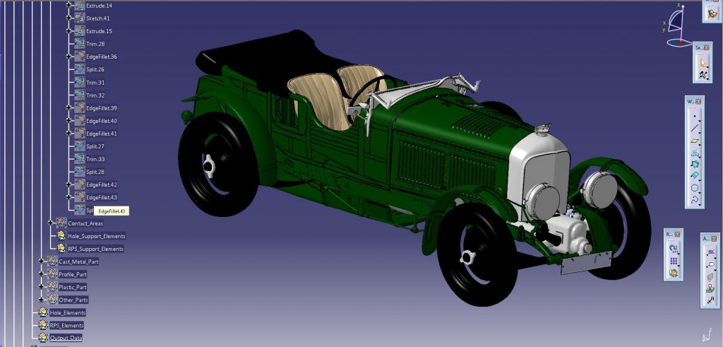 Bentley Birkin Blower digitale: completato il modello CAD della Continuation Series