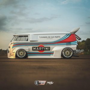 Volkswagen Bulli Martini Rendering