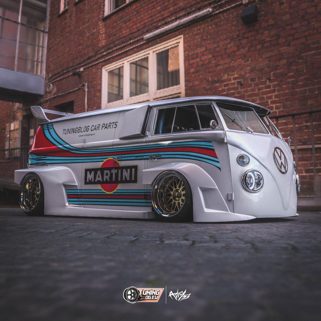 Volkswagen Bulli Martini Rendering: supertruccato, supertamarro!