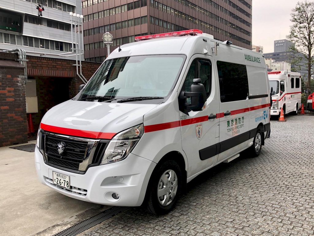 Nissan NV400 è la prima ambulanza elettrica del Giappone!