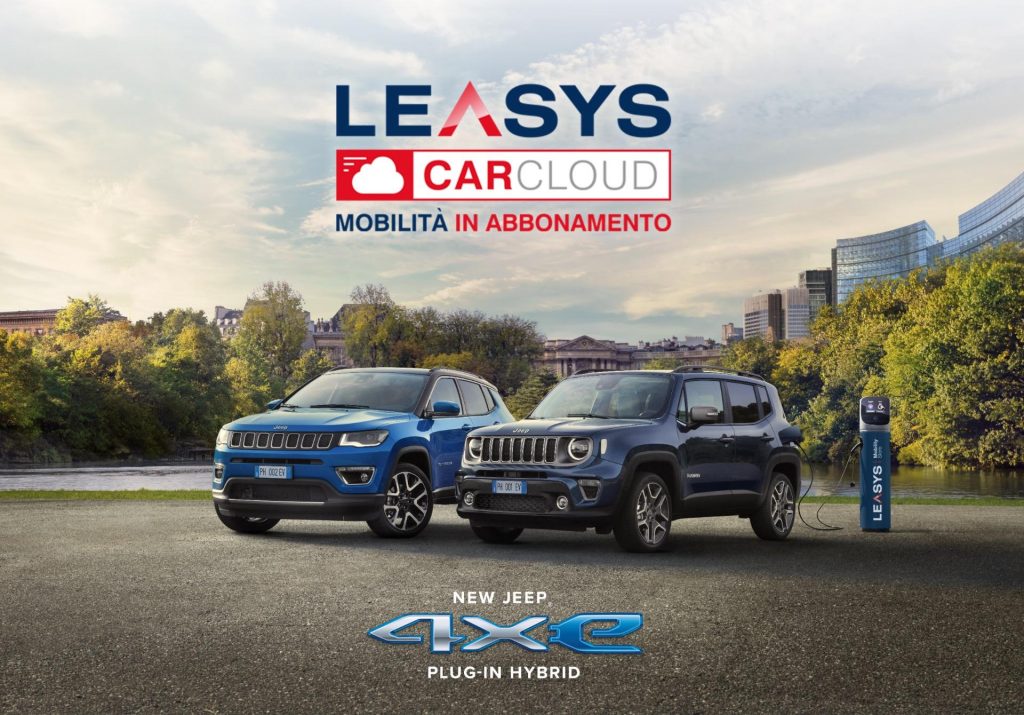 Leasys abbonamento CarCloud: la formula targata Jeep Plug-in Hybrid