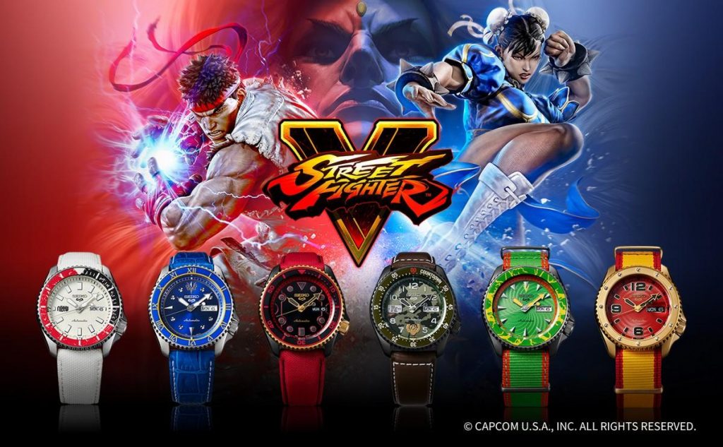 Seiko 5 Sports 2020: gli orologi ispirati a Street Fighter V