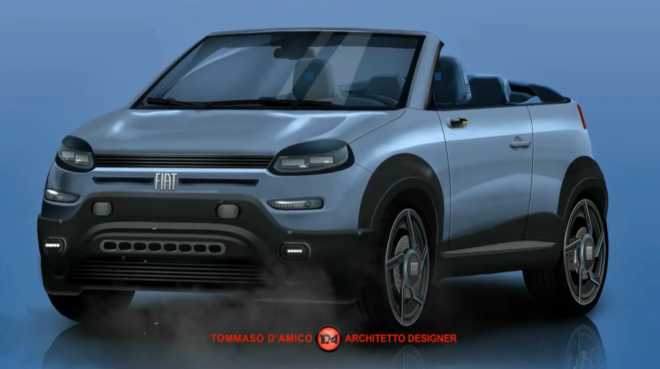 Fiat Panda Cabrio: un rendering per la Panda del futuro