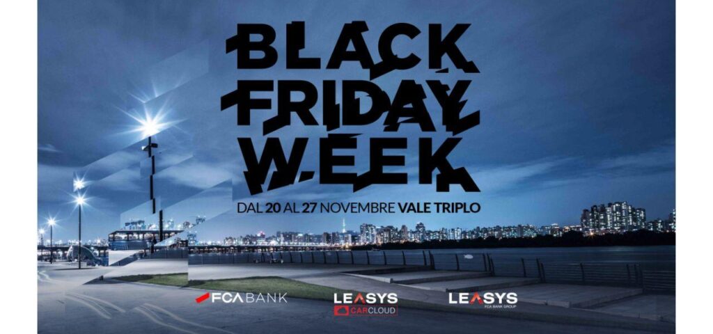 Black Friday Leasys: le offerte su CarCloud, Miles e Take Away