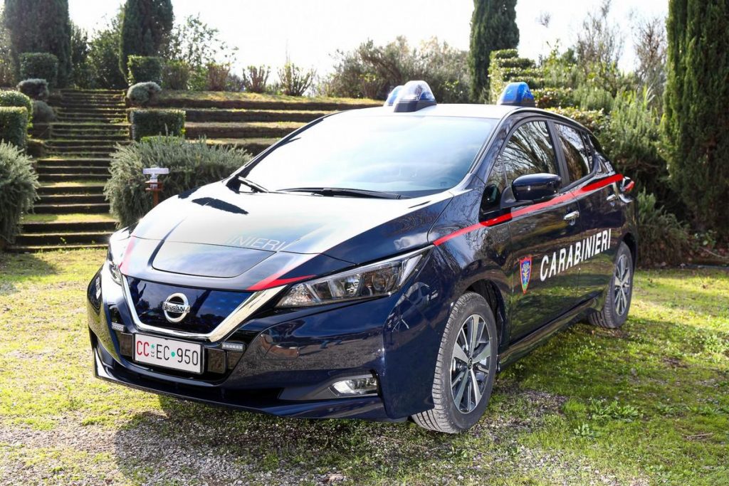 Nissan Leaf Carabinieri: 52 vetture per la tutela dei Parchi Nazionali
