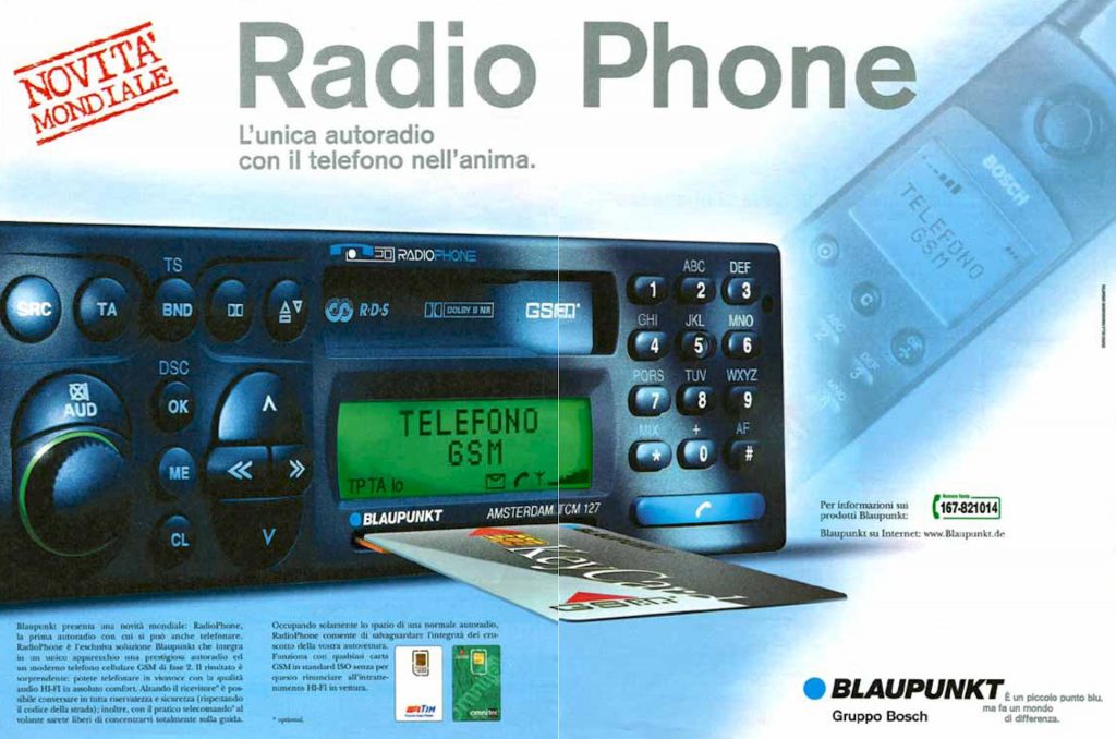 Blaupunkt Amsterdam TCM 127 è stato il primo GSM su un’autoradio