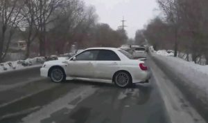 Subaru Impreza - testacoda sul ghiaccio