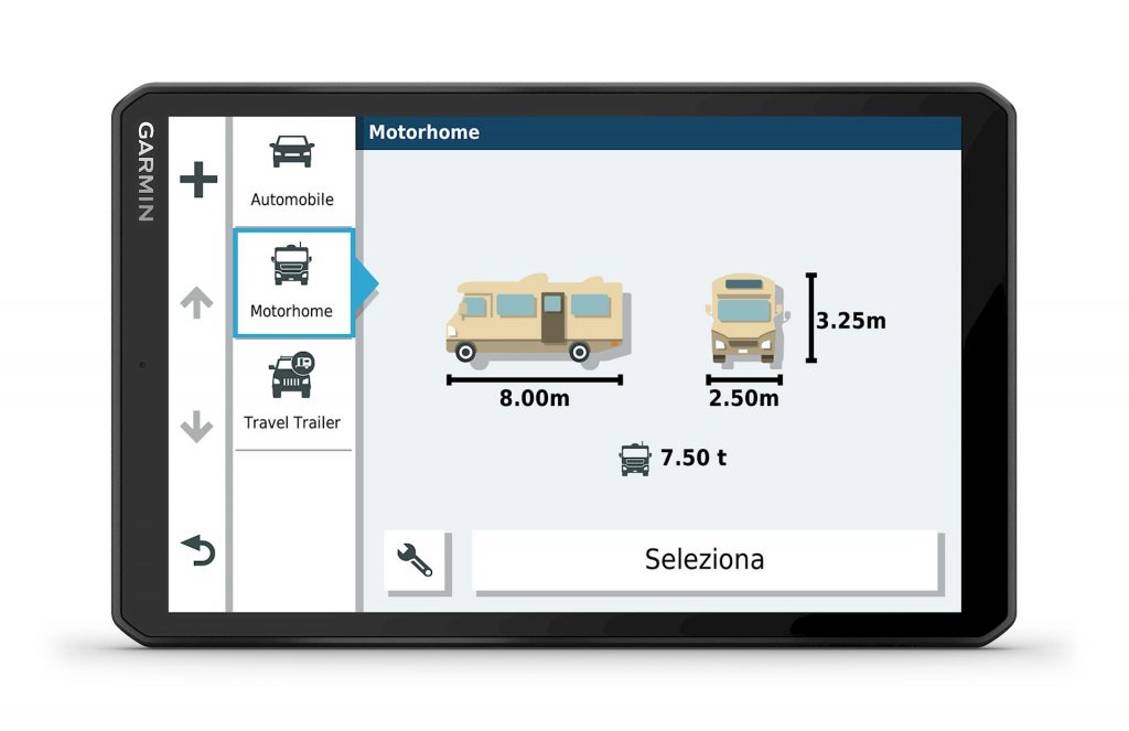 Garmin Camper 1090 è il navigatore satellitare extra large per i camperisti