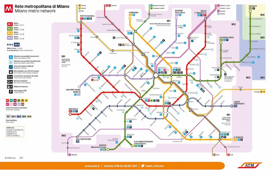 Sulla mappa della metro di Milano arriva la Linea 4