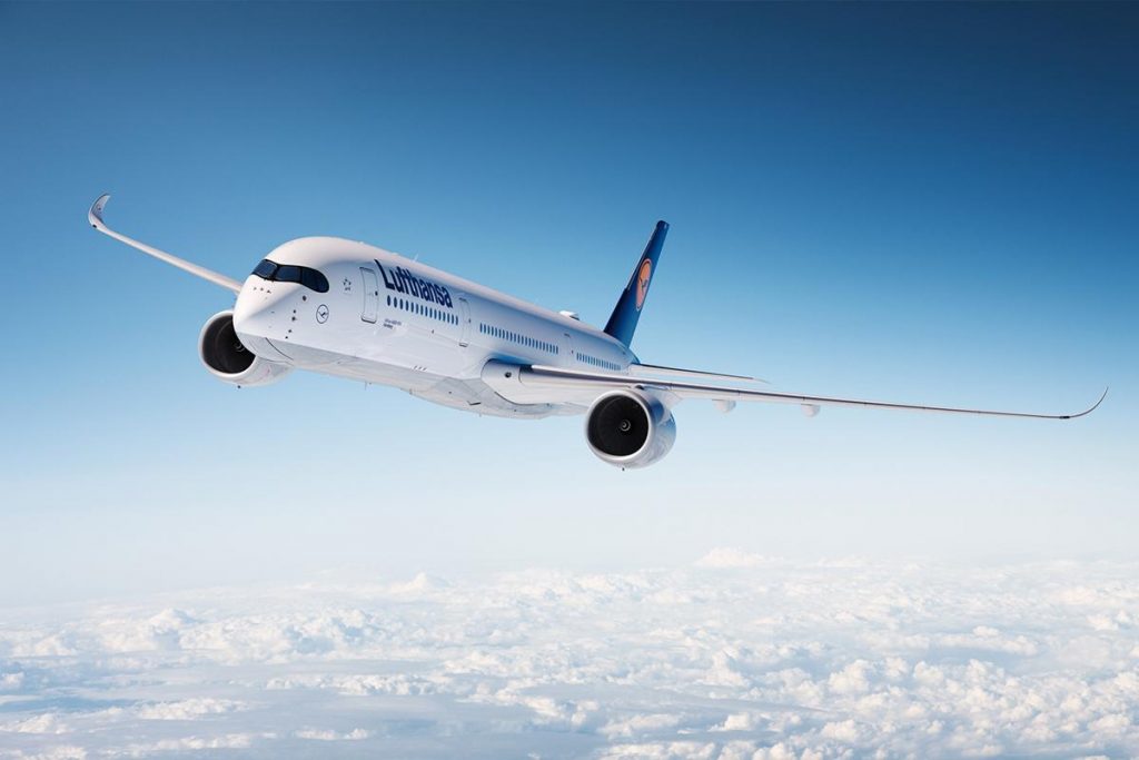 Lufthansa fa il proprio record di durata di volo con un Airbus A350