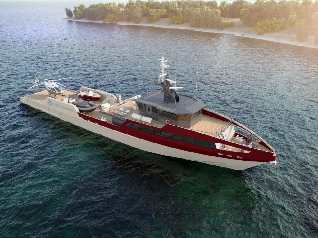 Rosetti Superyachts Support Vessel: il nuovo accattivante 55 metri