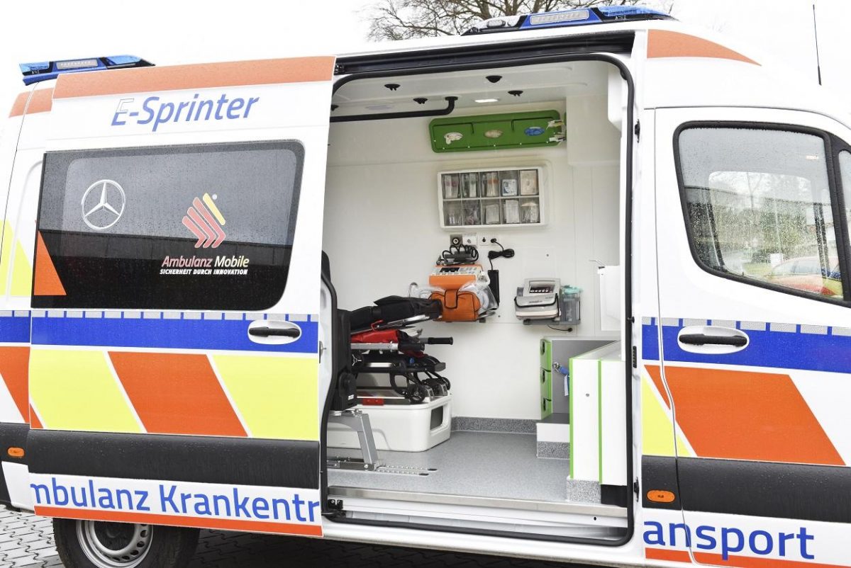 Mercedes Sprinter elettrica ambulanza