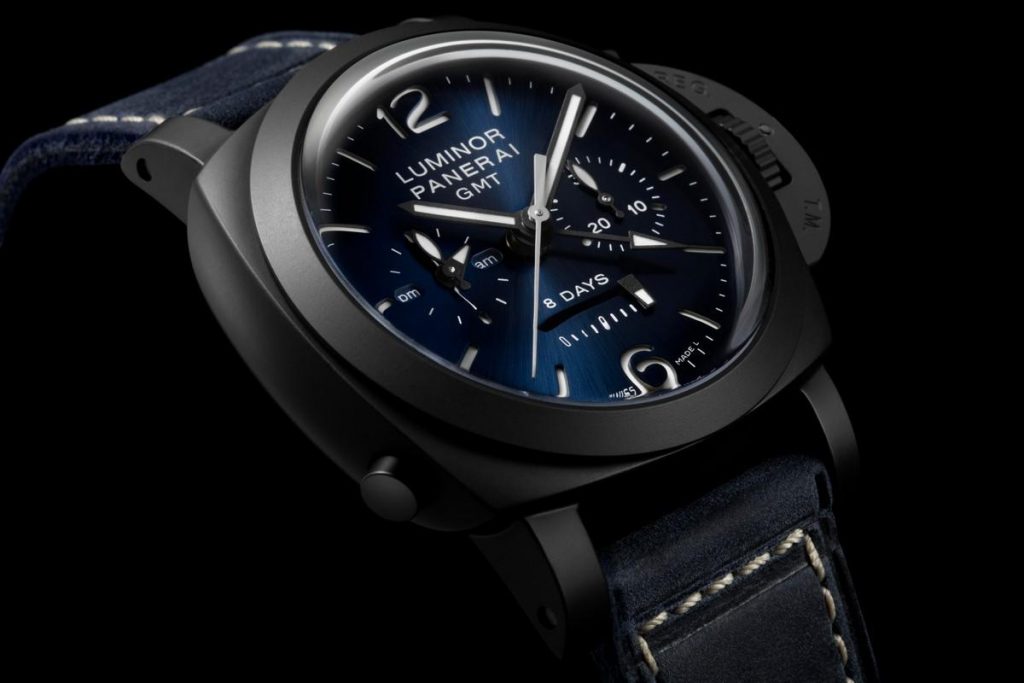 Paneria Luminor Chrono Monopulsante GMT Blu Notte