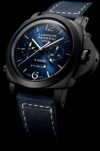 Paneria Luminor Chrono Monopulsante GMT Blu Notte