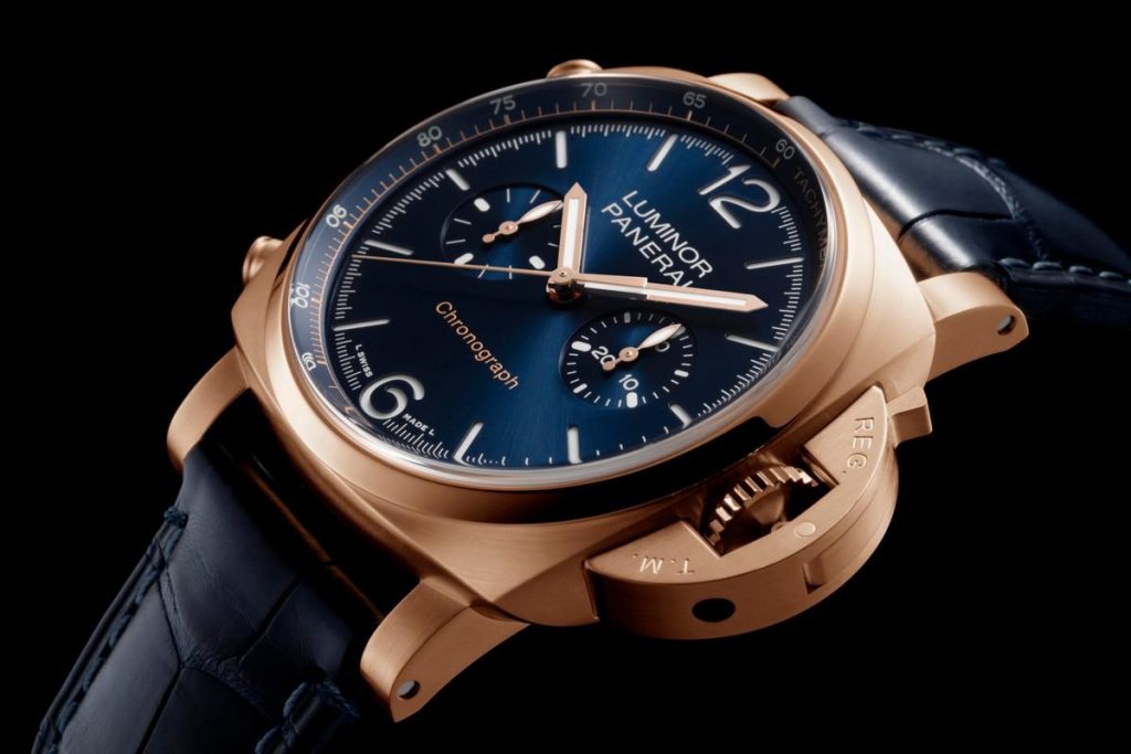 Panerai Luminor Chrono Goldtech Blu Notte: la complicazione sportiva per eccellenza