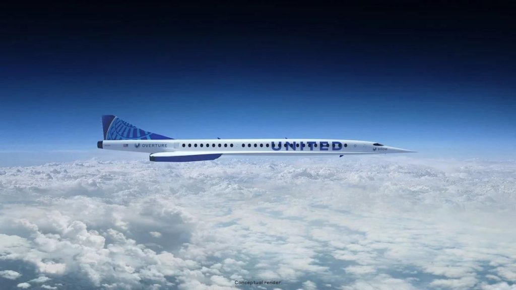 United Airlines compra 15 aerei supersonici Overture e farà il Londra – New York in 3.30