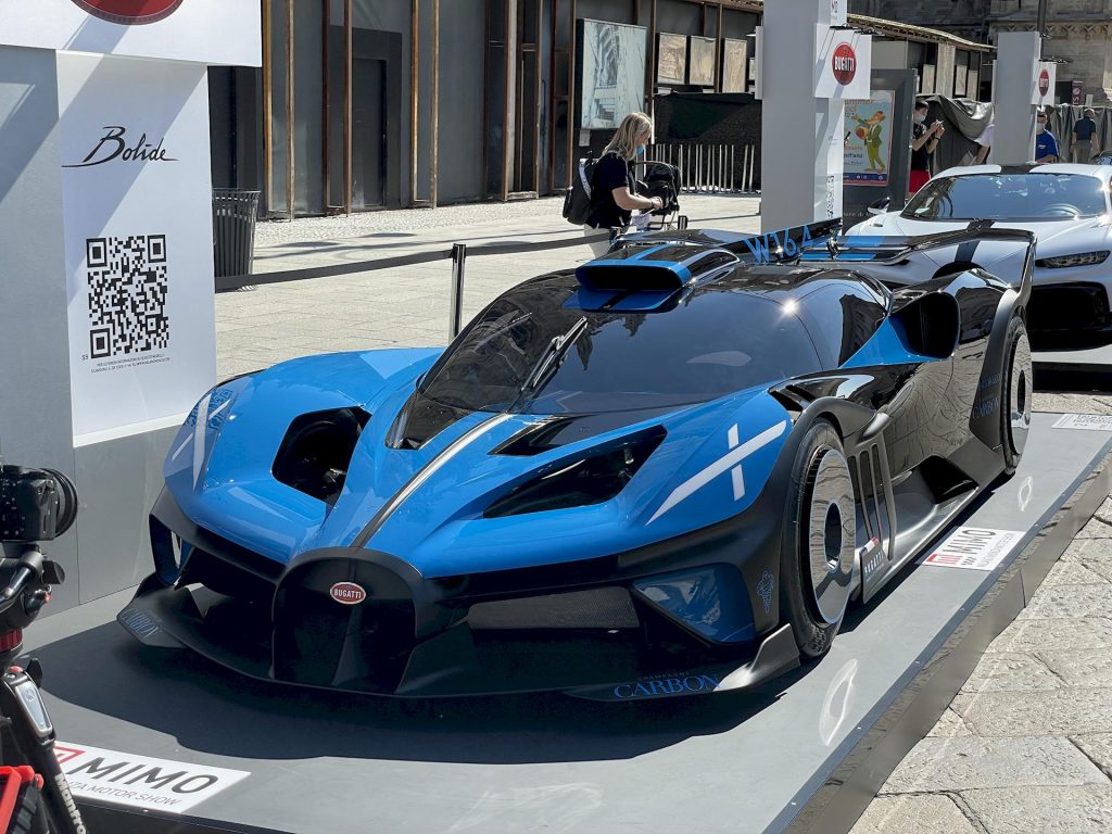 Bugatti Chiron SuperSport, PurSport e Bolide al Milano Monza Motor Show 2021