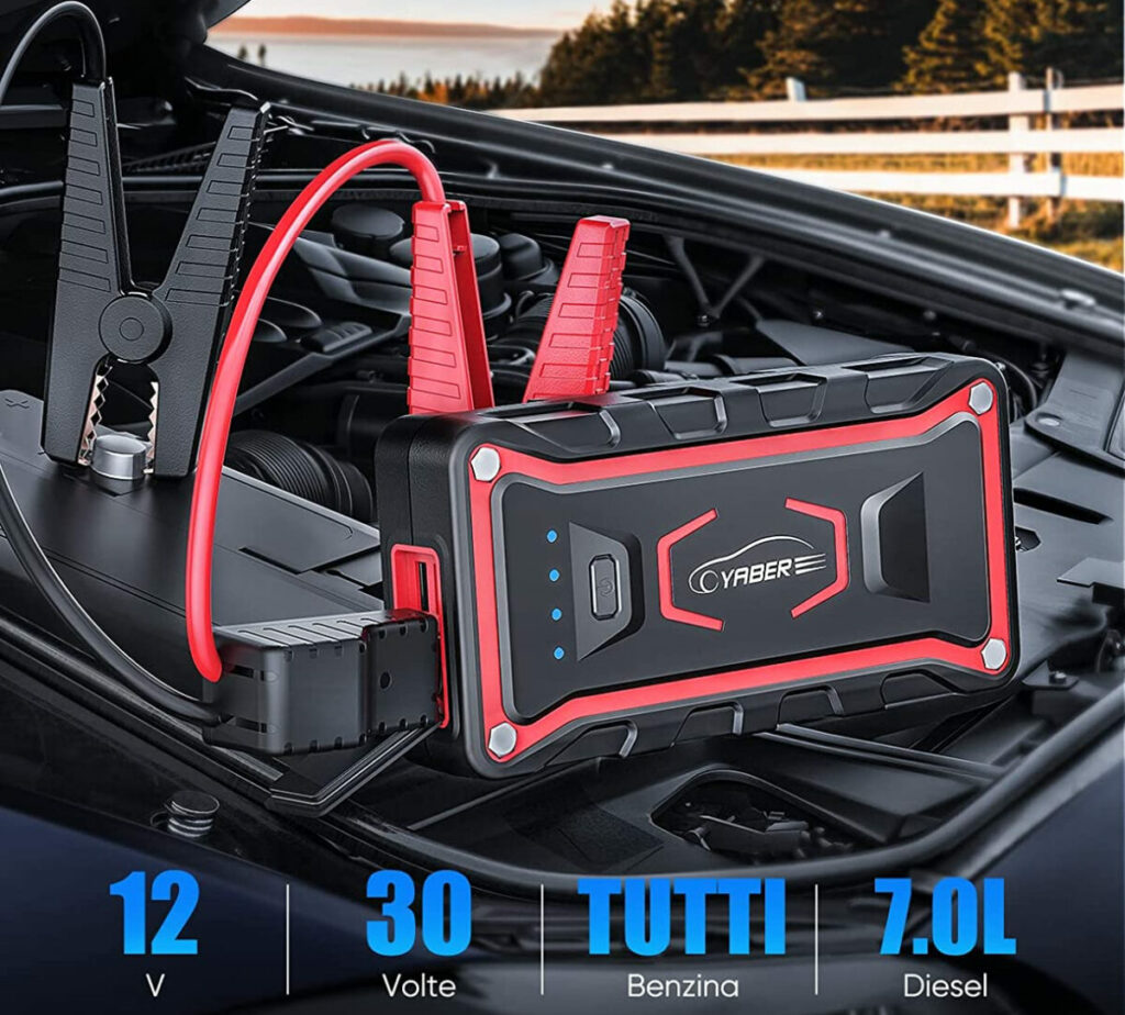 Avviatore Portatile per Auto Yaber in super offerta per il black