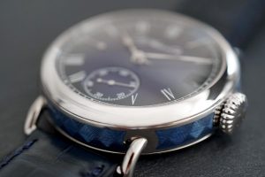 H Moser Cie Heritage Perpetual Calendar Midnight Blue Enamel