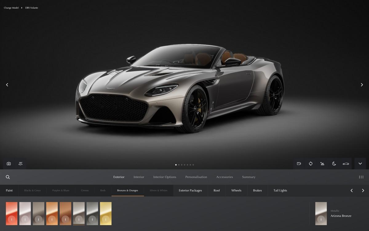 Nuovo configuratore Aston Martin
