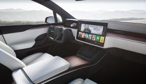 Tesla Model X Rendering restyling interni
